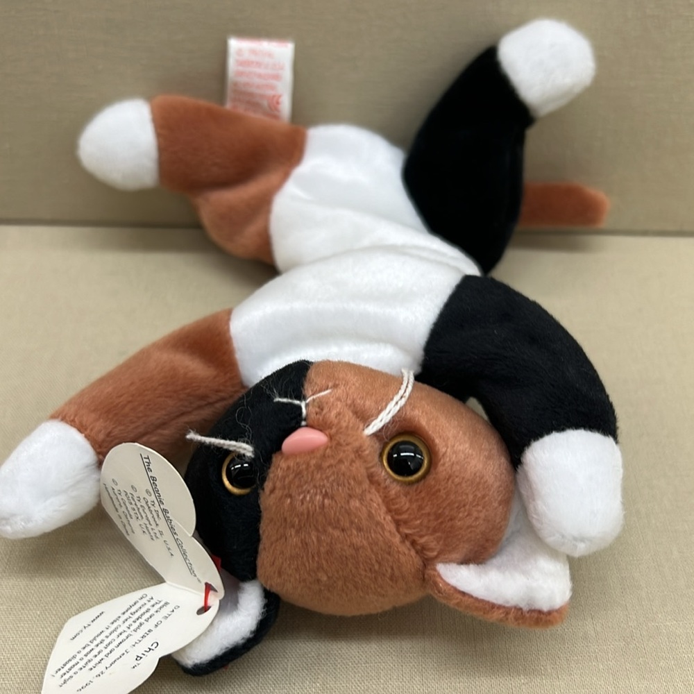 1996 Ty Beanie Baby Chip Calico Cat - Picture 5 of 8
